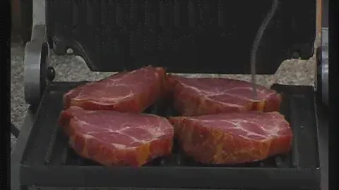 STEBA FG95 grill, Ananászos, sonkás tarja