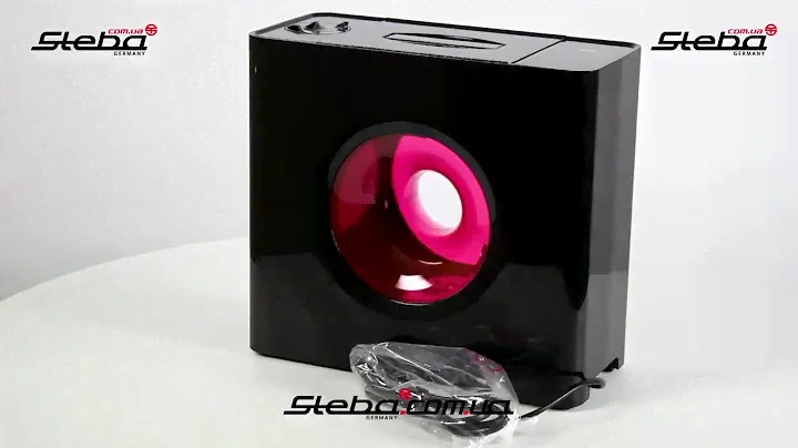Malý designový ultrazvukový zvlhčovač vzduchu STEBA LB 6 BLACK